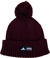 2023 Adidas Bulldogs Patch Beanie with Pom Banner M