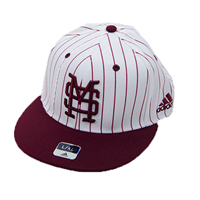 Adidas Pinstripe Ms Interlock Flat Bill Baseball Cap