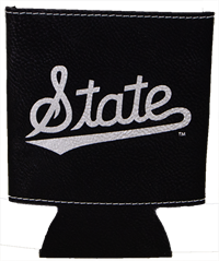 Timeless Etchings Faux Leather State Script Coozie