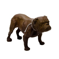 Single Color Standing Bulldog 5.5" Figurine