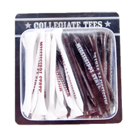 White and Maroon Mississippi State Golf Tees