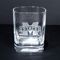 Campus Crystal Double Old Fashion Square Mstate Glass