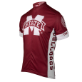 Mississippi State 3 Quarter Zip Dri-Fit 3 Pocket Road Biking Jersey