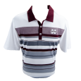 Adidas Climacool Banner M Stripe Maroon Collar Polo