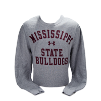 Under Armour Coldgear Triblend Mississippi State Bulldogs Arch Crew Sweatshirt