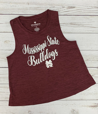 Miss State Bulldogs M over S Tank Top