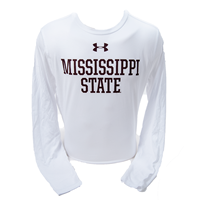 Under Armour Tech Mississippi State Straight Letters Long Sleeve Tee