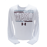 Under Armour Msu Bold Letters Long Sleeve Tee