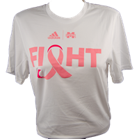 2021 Adidas Fight Tee with Breast Cancer Ribbon