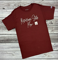 Champion Mississippi State Mom M over S Short Sleeve Tee