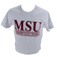 Comfort Colors Msu Bar With Maroon Letters Short Sleeve Tee