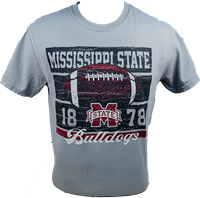 Comfort Colors Mississippi State Bulldogs Banner M 1878 Football Tee