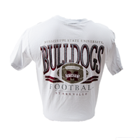 Comfort Colors Bulldogs Football With Dots Starkville Short Sleeve Tee
