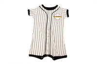 Colosseum Pinstripe Southern Miss over Baseball Full Snap Button Romper