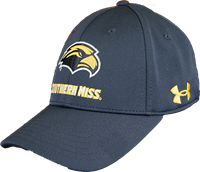 Under Armour Blitzing Golden Eagle Head Southern Miss Stretch Baseball Cap