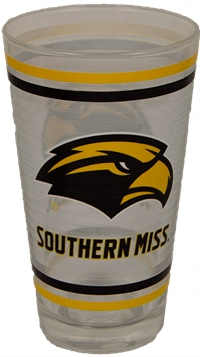 Southern Miss Golden Eagle Ring Pint Glass