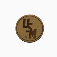 MCM Brands Baseball Logo Wooden Magnet