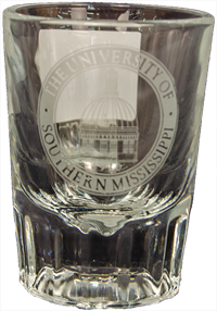 Southern Miss Seal Shot Glass