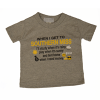 Toddler "When I Get To Southern" Tee