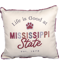 Life is Good at MSU Pillow