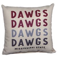 MSU Dawgs 4x Pillow