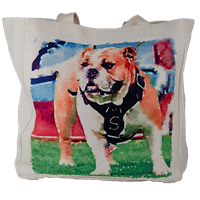 Watercolor Bulldog Tote