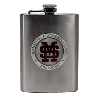 Heritage Pewter 8 oz Flask w/ M Over S Mark
