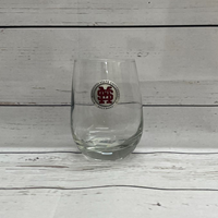 Heritage Pewter Stemless Glass Goblet w/ M Over S Mark