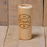 Dugout Mugs Short Wooden Baseball The Dude Mug