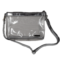 Capri Designs Clear with Silver Trim Crossbody