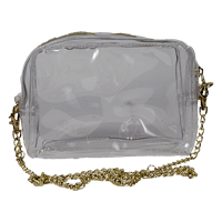 Capri Designs Clear with Gold Accent Crossbody