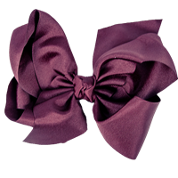 Beyond Creations XL Solid Maroon Knot Hair Bow