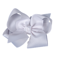 Beyond Creations XL White Knot Hair Bow