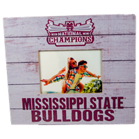 2021 Mississippi State Bulldogs National Champ Wooden Picture Frame