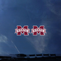 Maroon Banner M 2 Pack Decal