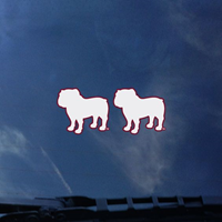 2-in-1 White Live Dog Decal