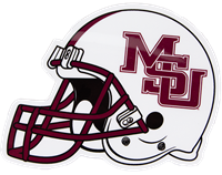 3" Auto Decal MSU Stacked Vault Logo Helmet