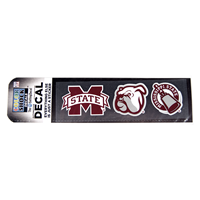 3-In-1 Banner M Bulldog Face Cowbell Decal