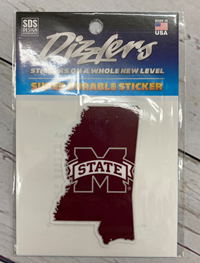 State of Mississippi with Banner M Durable Decal
