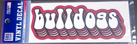 Bulldogs Retro Bubble Decal