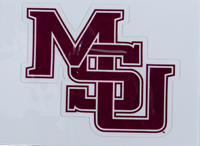 Auto Decal 6" MSU Stacked Vault Logo
