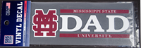 M Over S Mississippi State Dad Decal