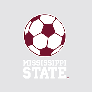 Mississippi State Soccer Ball Auto Decal