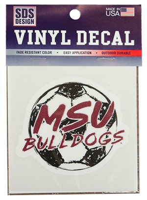MSU Bulldogs Soccer Auto Decal
