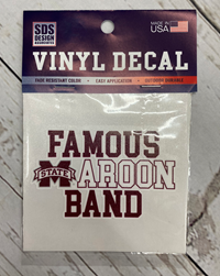 Famous Maroon Band Decal