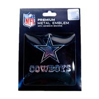 Nfl Chrome Metal Cowboys Decal