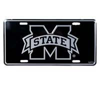 Banner M Black License Plate
