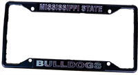 Black Miss State Over Bulldogs Tag Frame