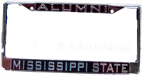 Alumni Over Miss State Silver Tag Frame