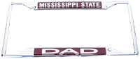 Mississippi State Dad Metal Frame